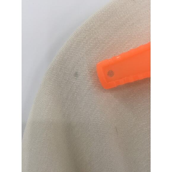 Vintage Leslie Fay Cream Dress Embroidery Maxi Long Sleeve cOTTON bLEND MEDIUM - Picture 6 of 12